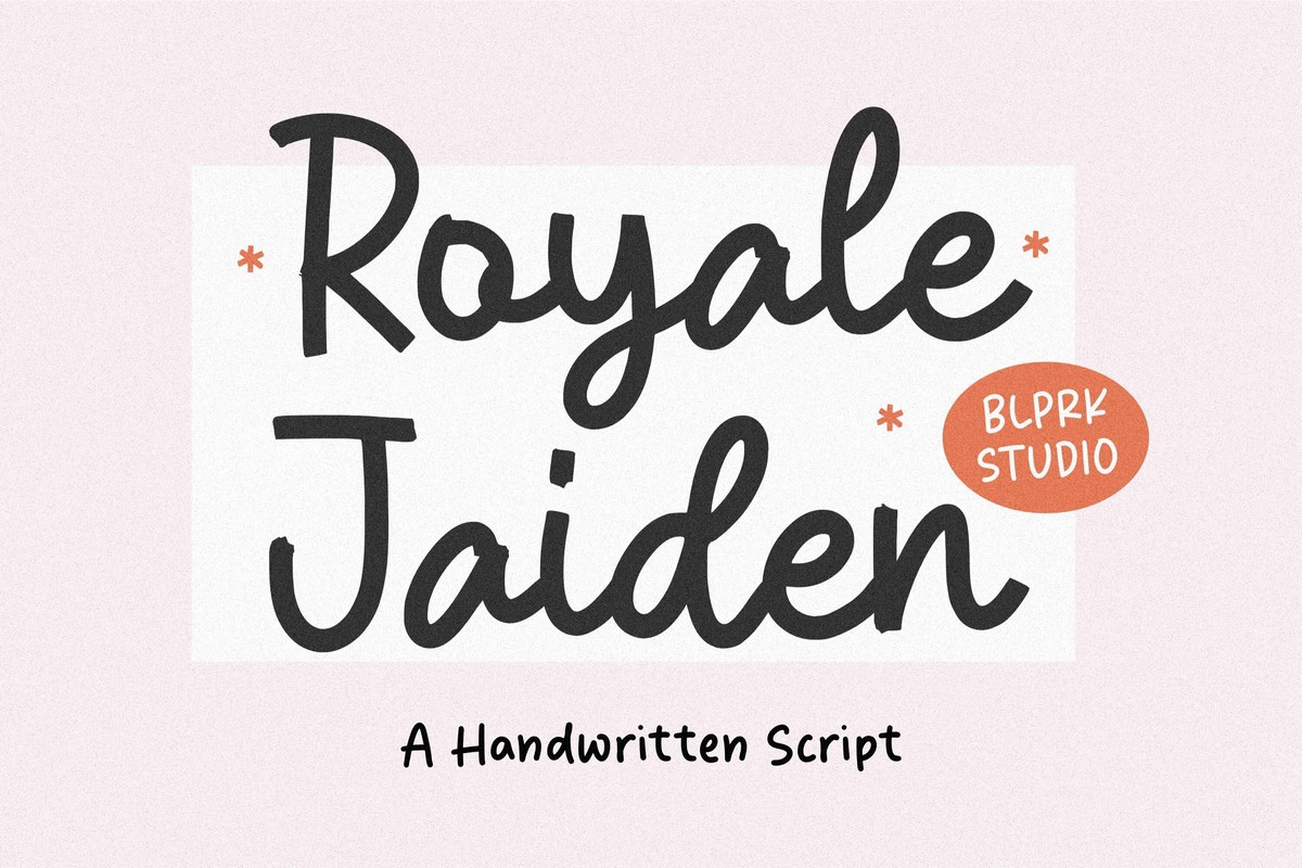 폰트 Royale Jaiden