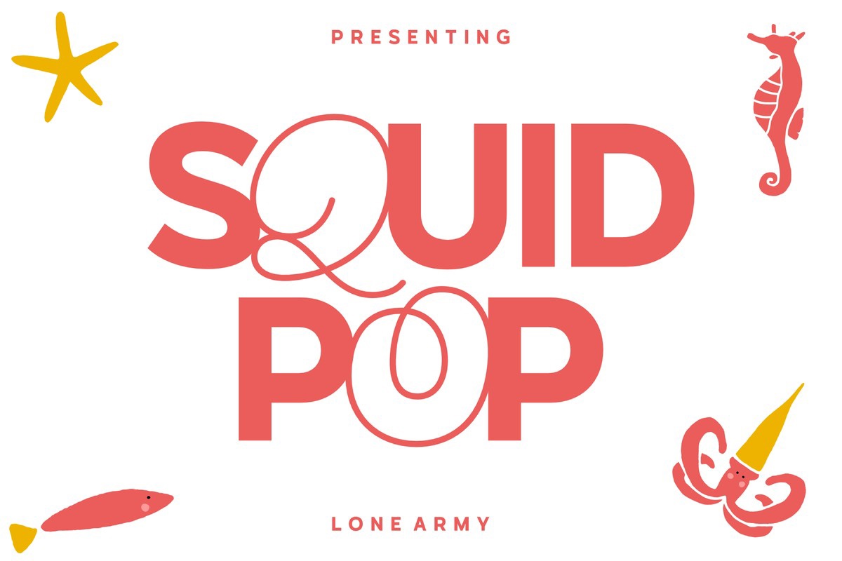 폰트 Squid Pop