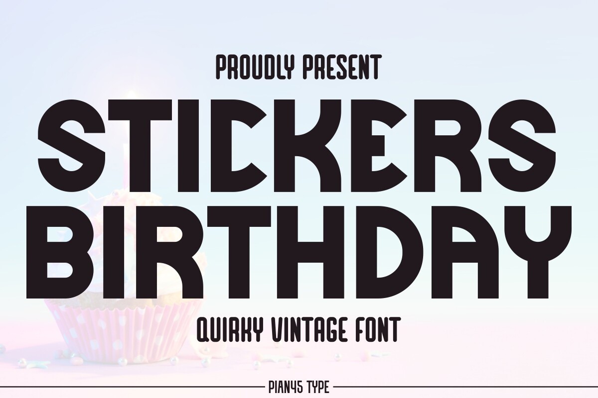 폰트 Stickers Birthday