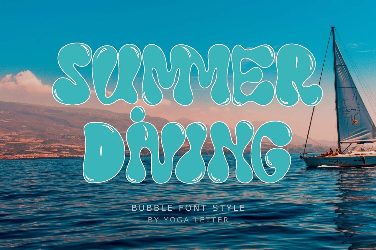 폰트 Summer Diving