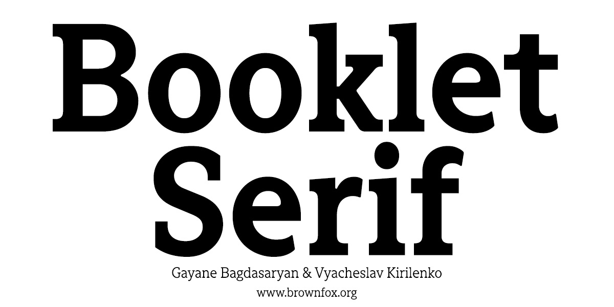 폰트 Booklet Serif