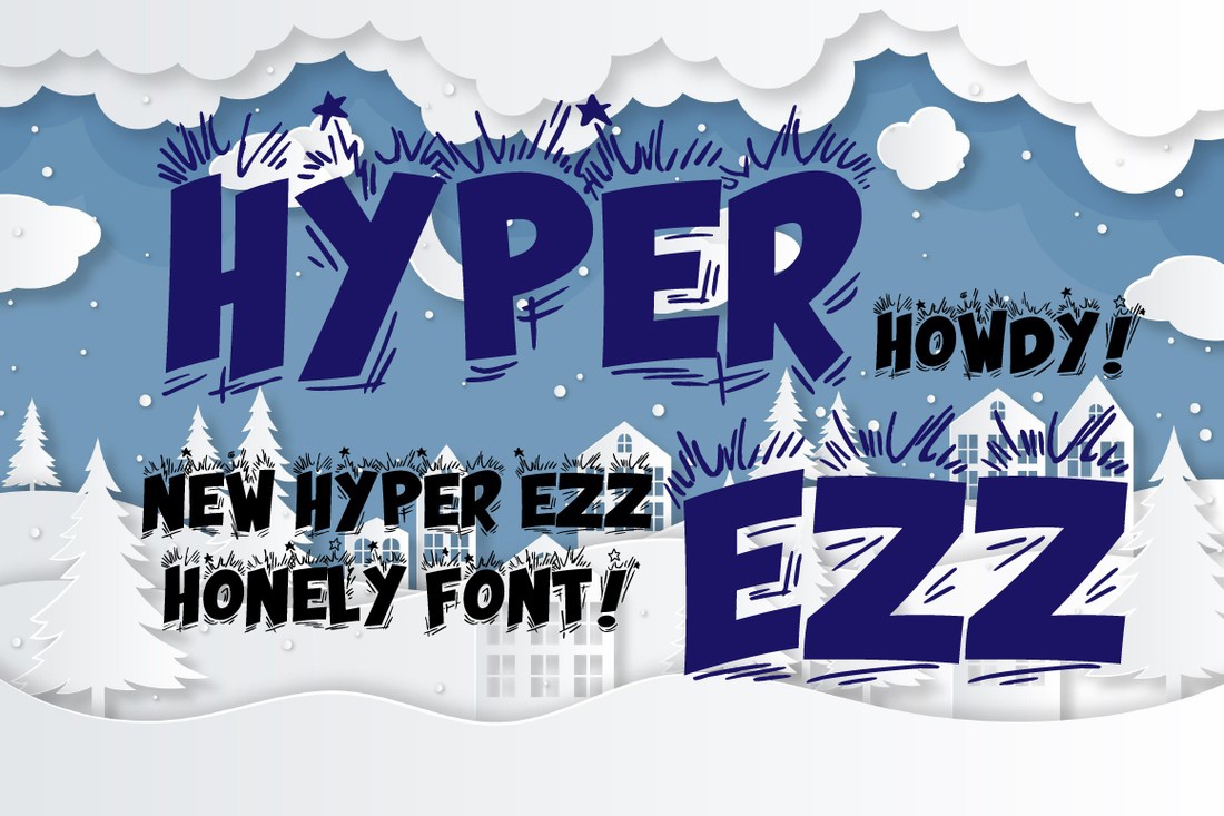 폰트 Hyper Ezz