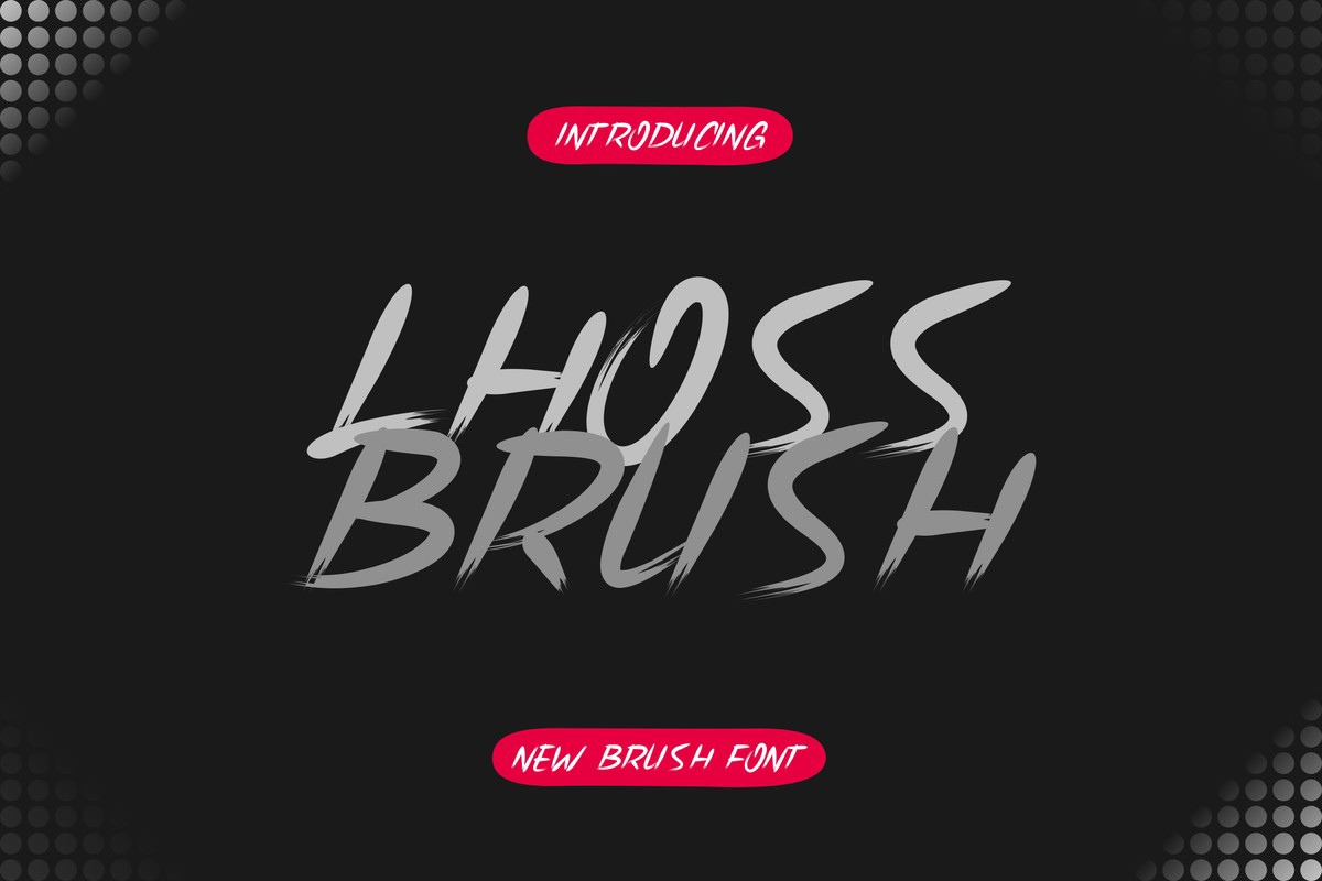 폰트 Lhoss Brush