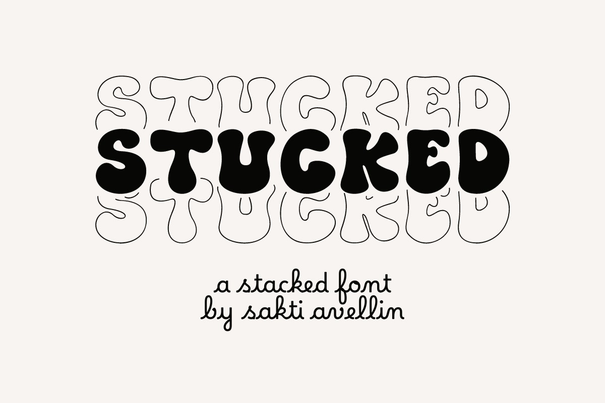 폰트 Stucked
