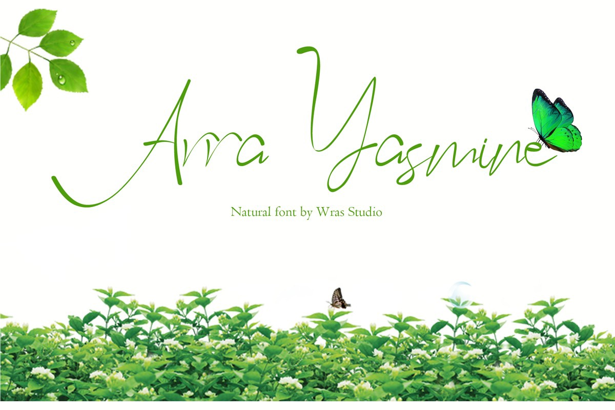 폰트 Arra Yasmine