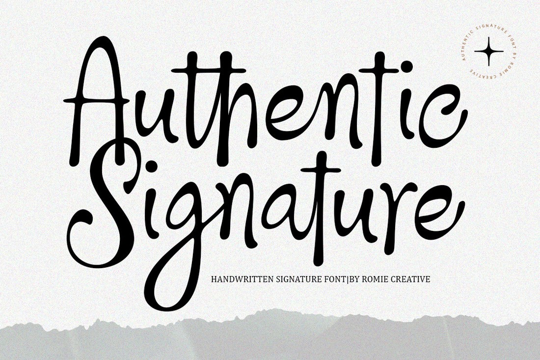 폰트 Authentic Signature