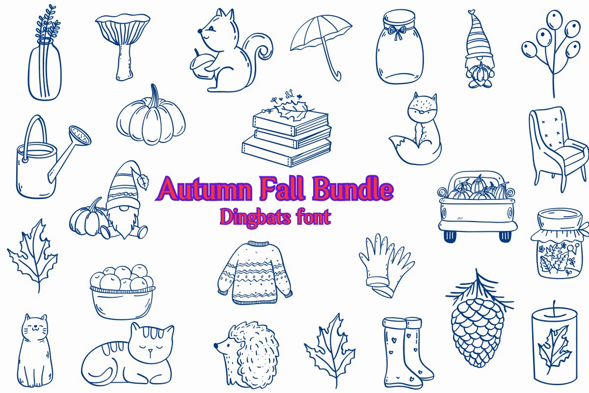폰트 Autumn Fall Bundle
