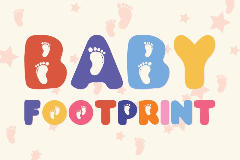 폰트 Baby Footprint