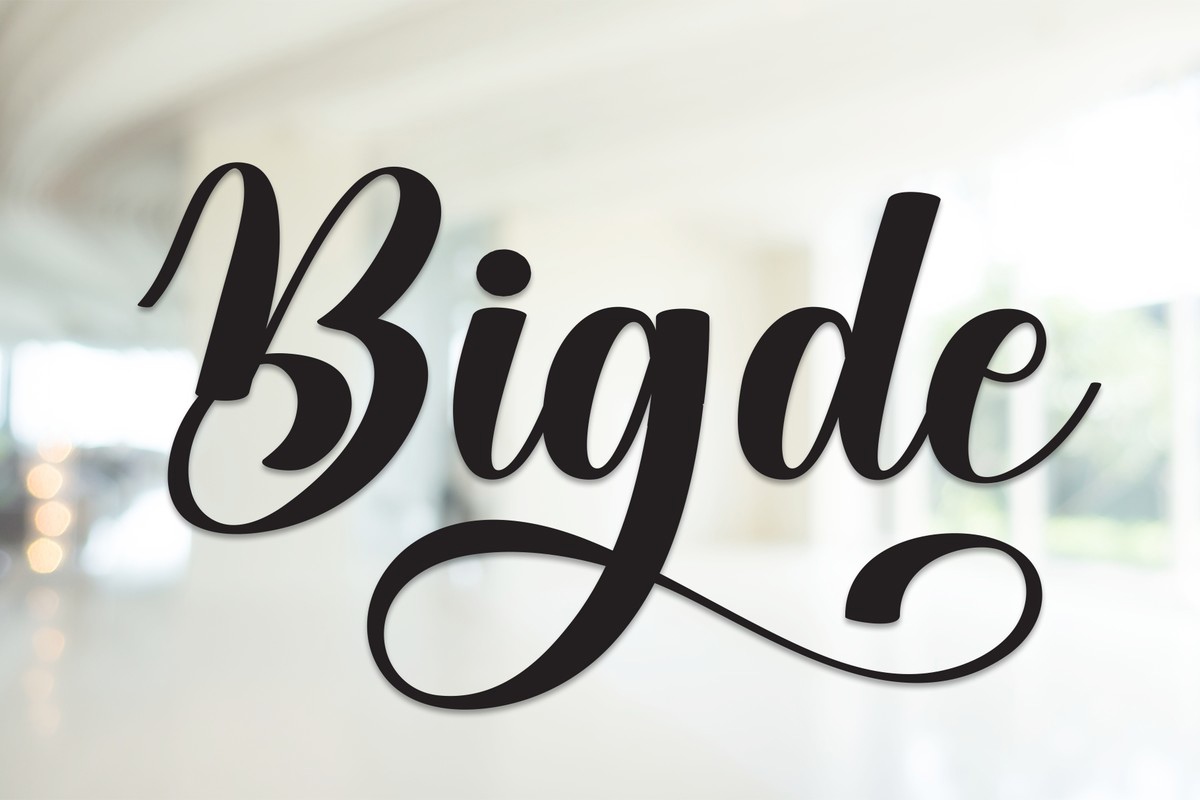 폰트 Bigde