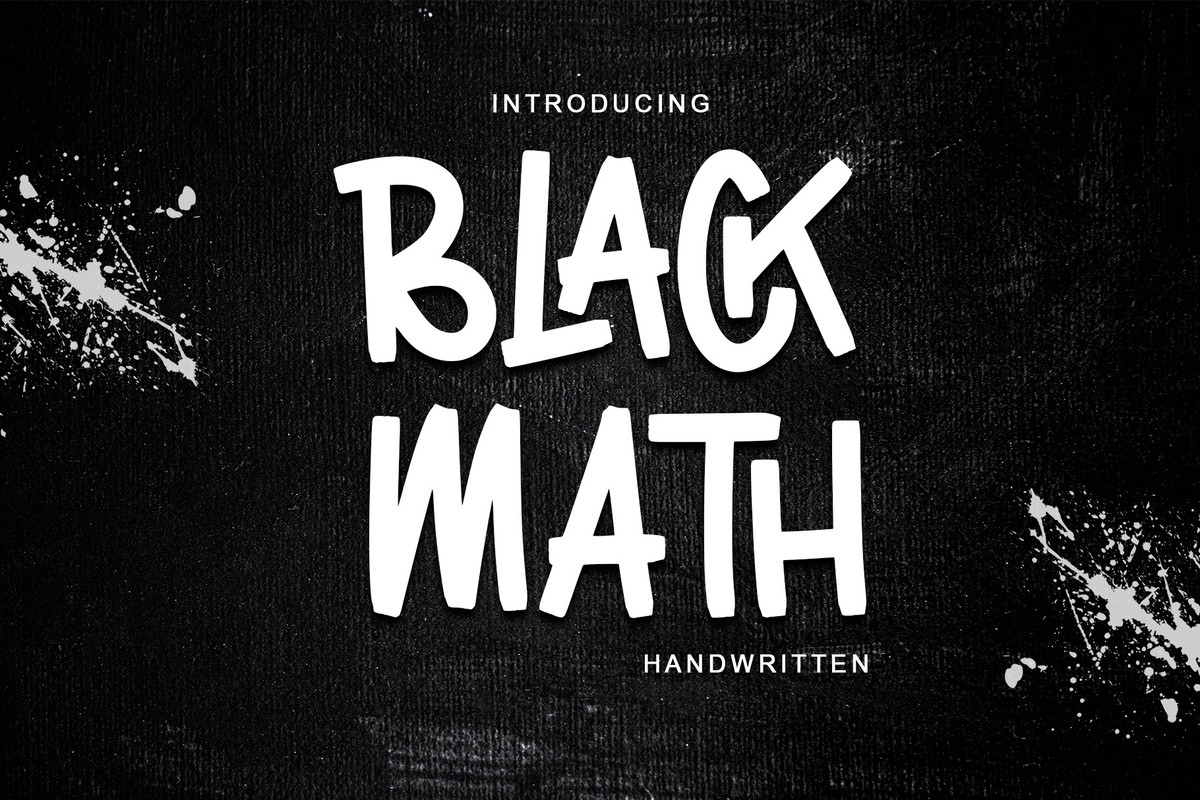 폰트 Black Math