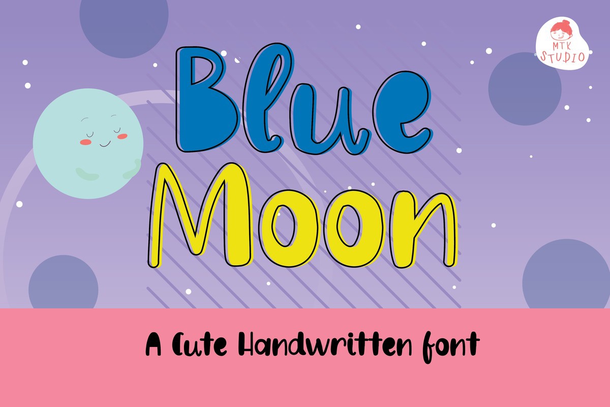 폰트 BlueMoon