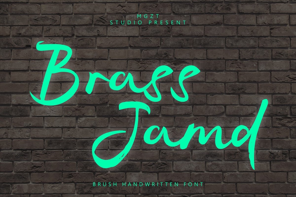 폰트 Brass Jamd