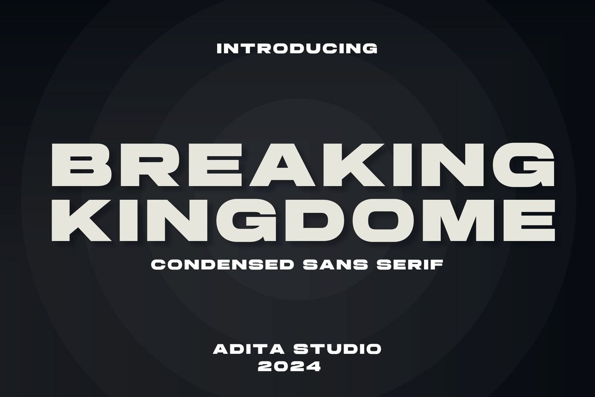 폰트 Breaking Kingdome