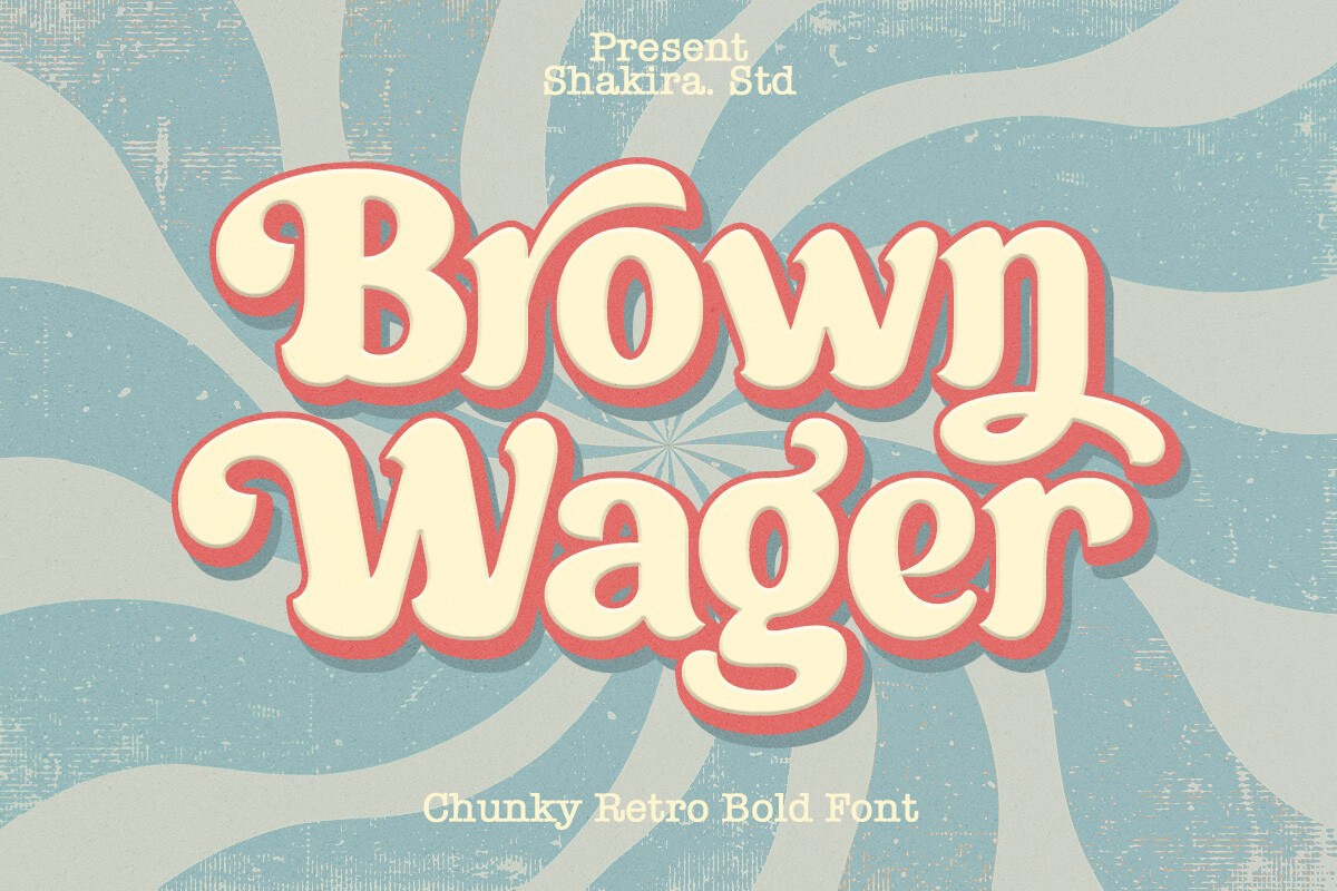 폰트 Brown Wager