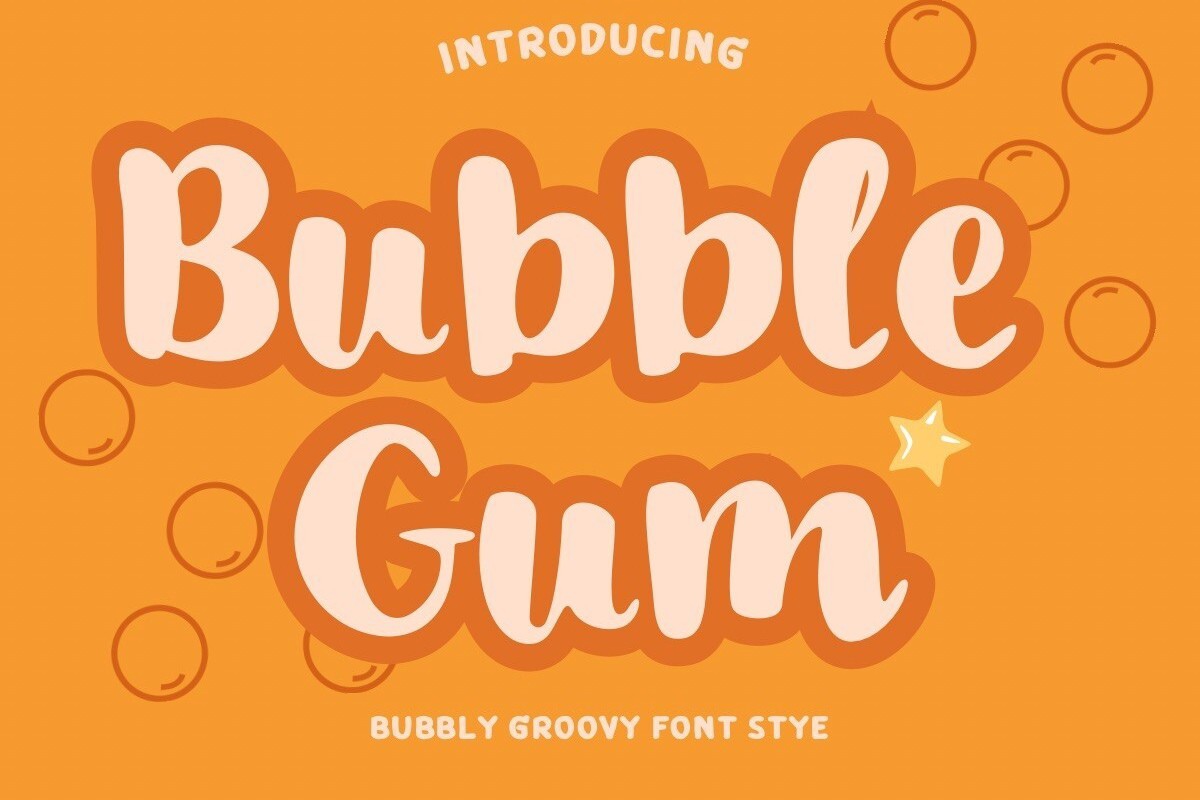 폰트 Bubble Gum