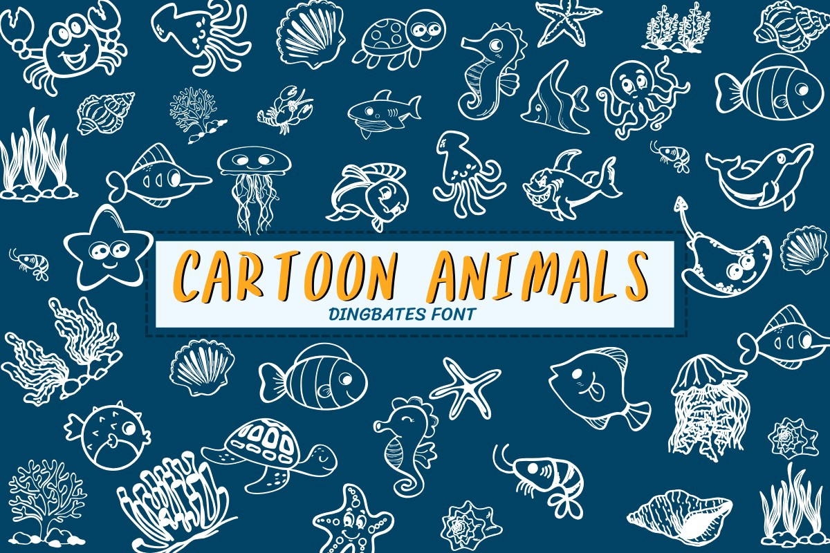 폰트 Cartoon Animals