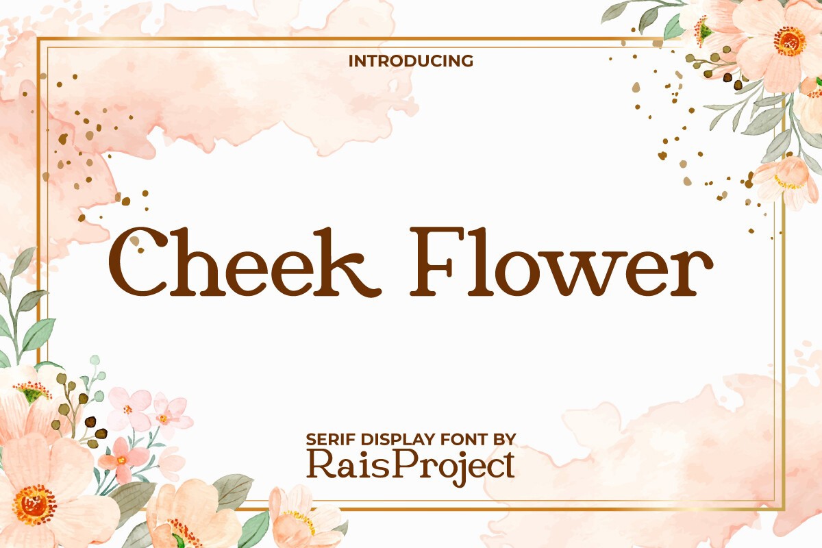 폰트 Cheek Flower