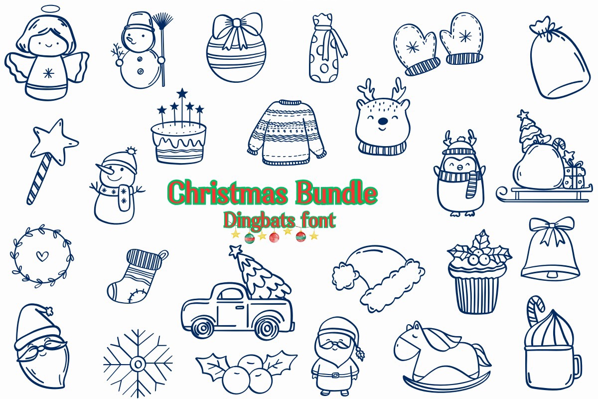 폰트 Christmas Bundle