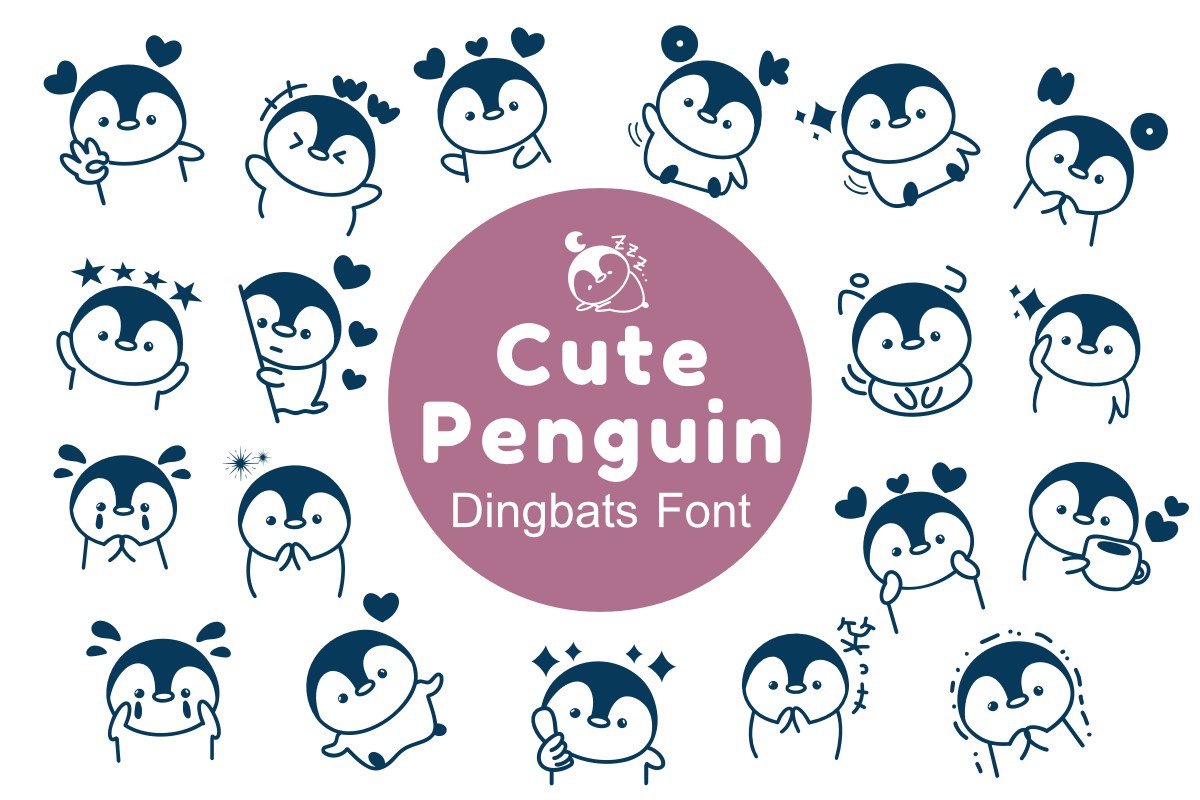 폰트 Cute Penguin