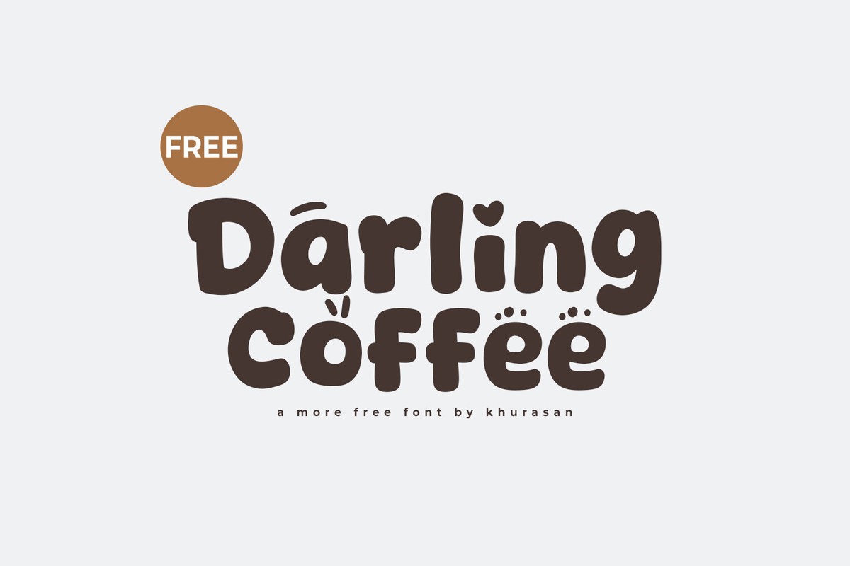 폰트 Darling Coffee