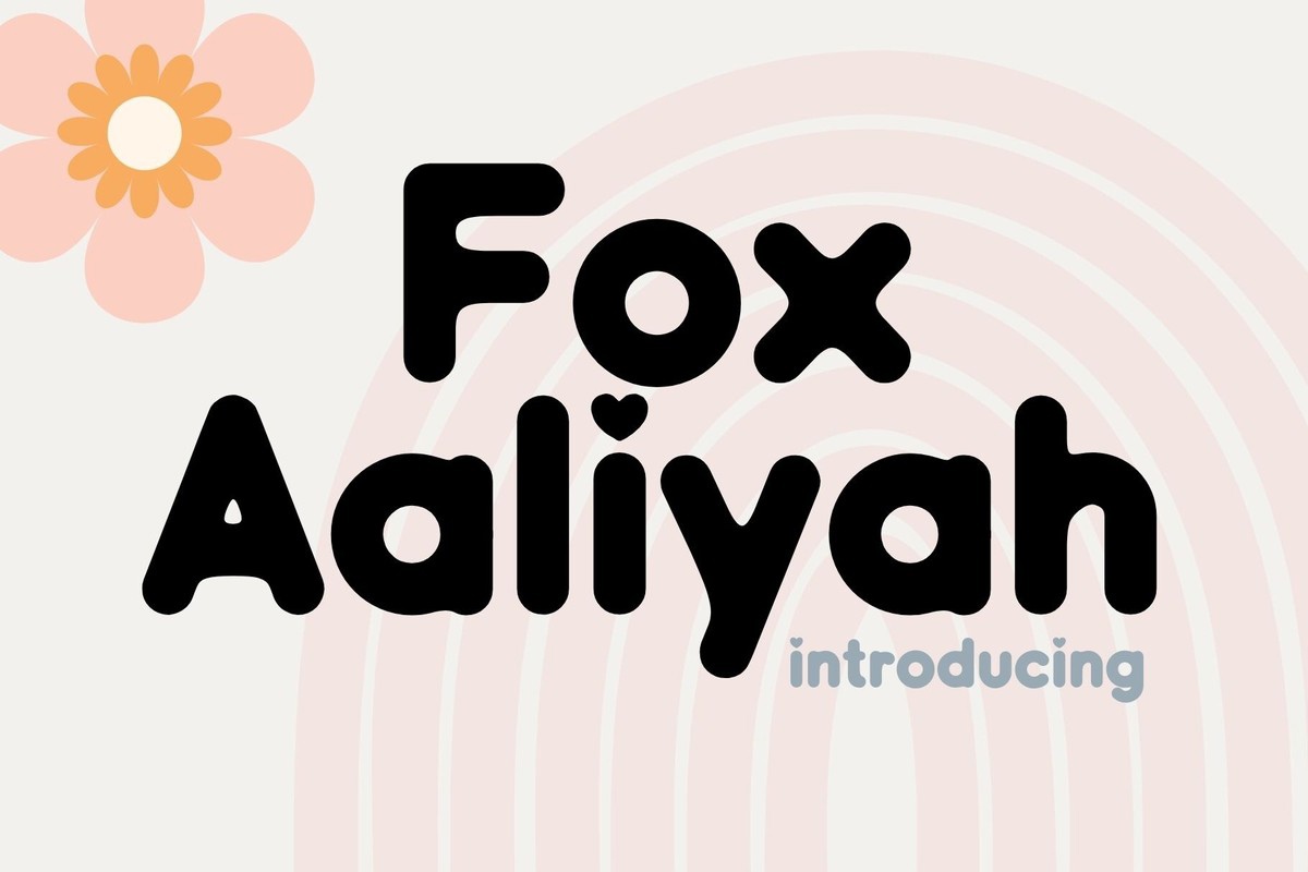 폰트 Fox Aaliyah