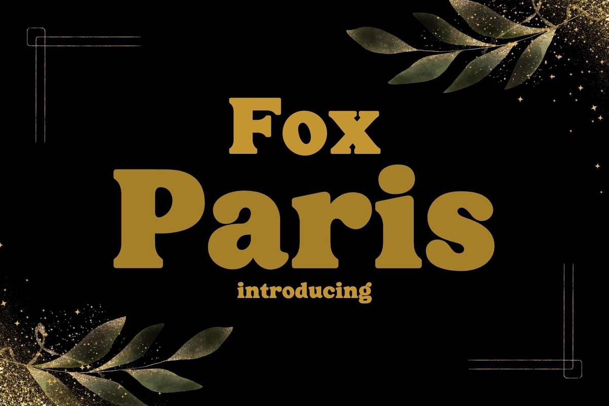 폰트 Fox Paris