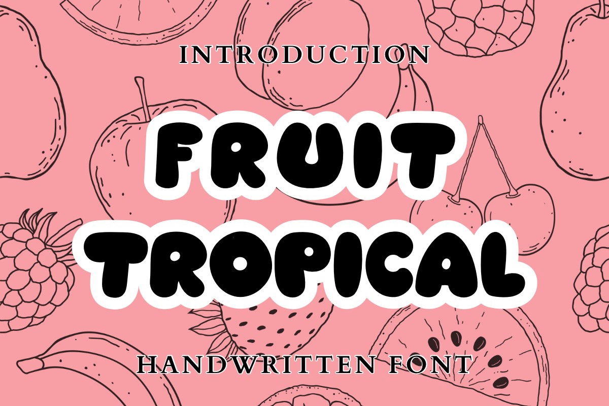 폰트 Fruit Tropical
