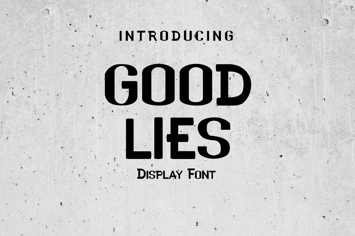 폰트 Good Lies
