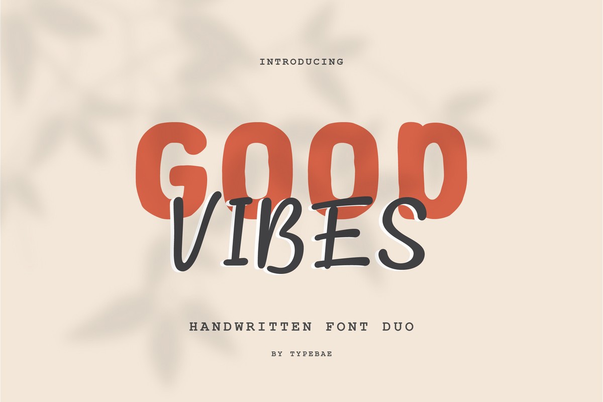 폰트 Good Vibes Duo