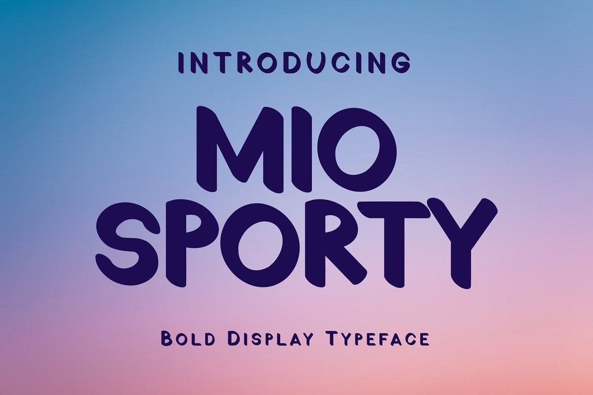 폰트 Mio Sporty