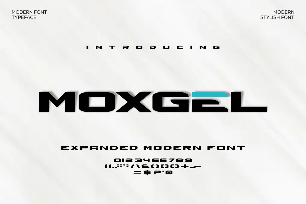 폰트 Moxgel