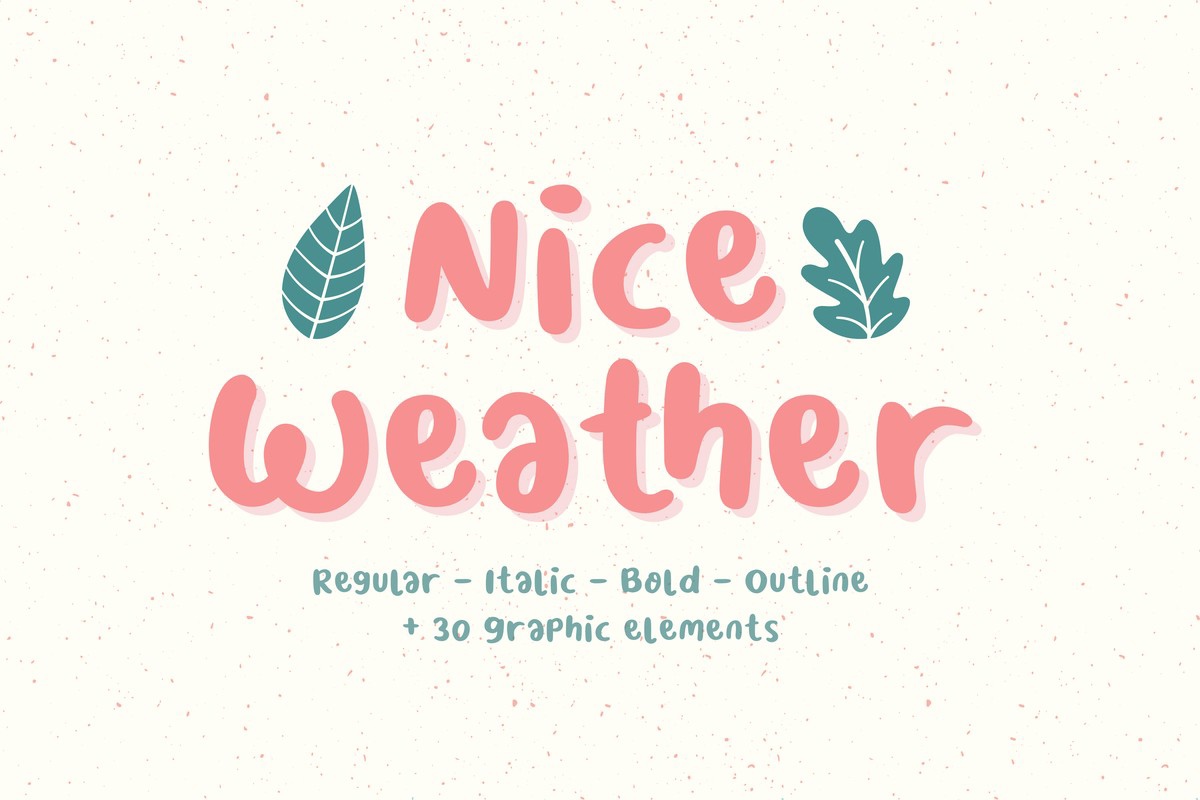 폰트 Nice Weather