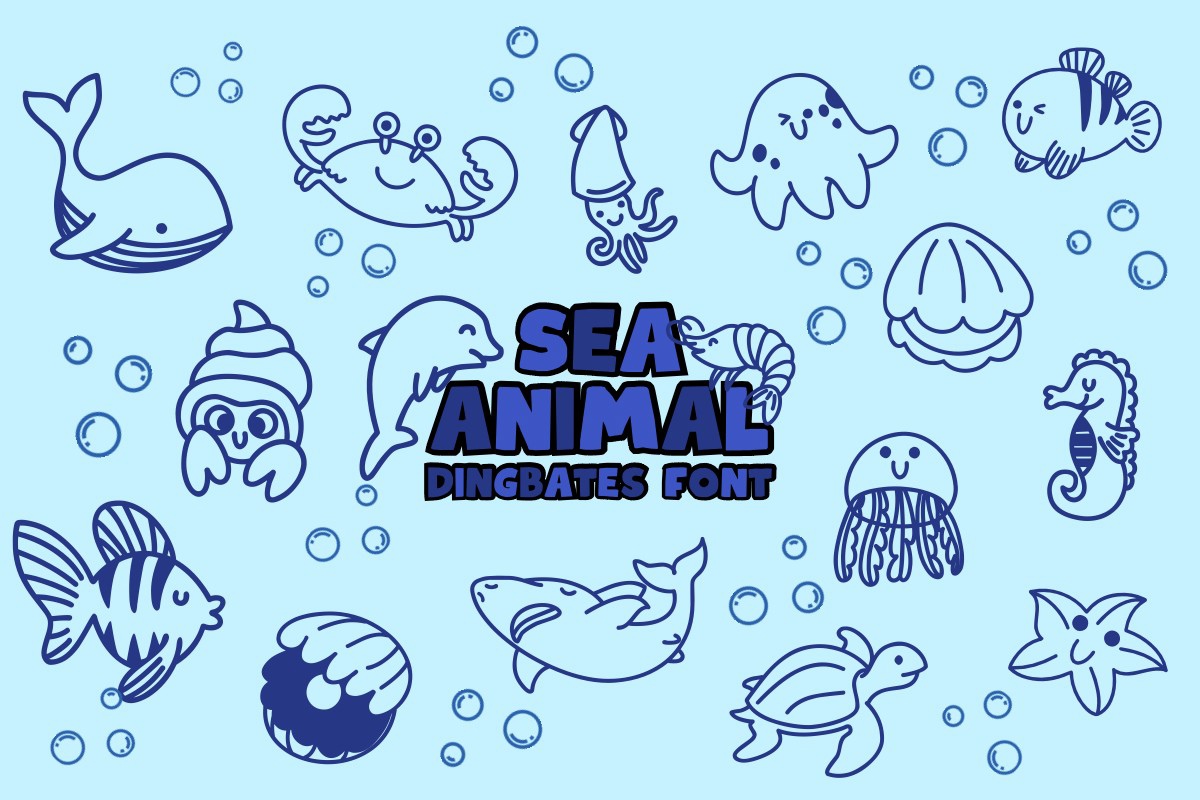폰트 Sea Animal