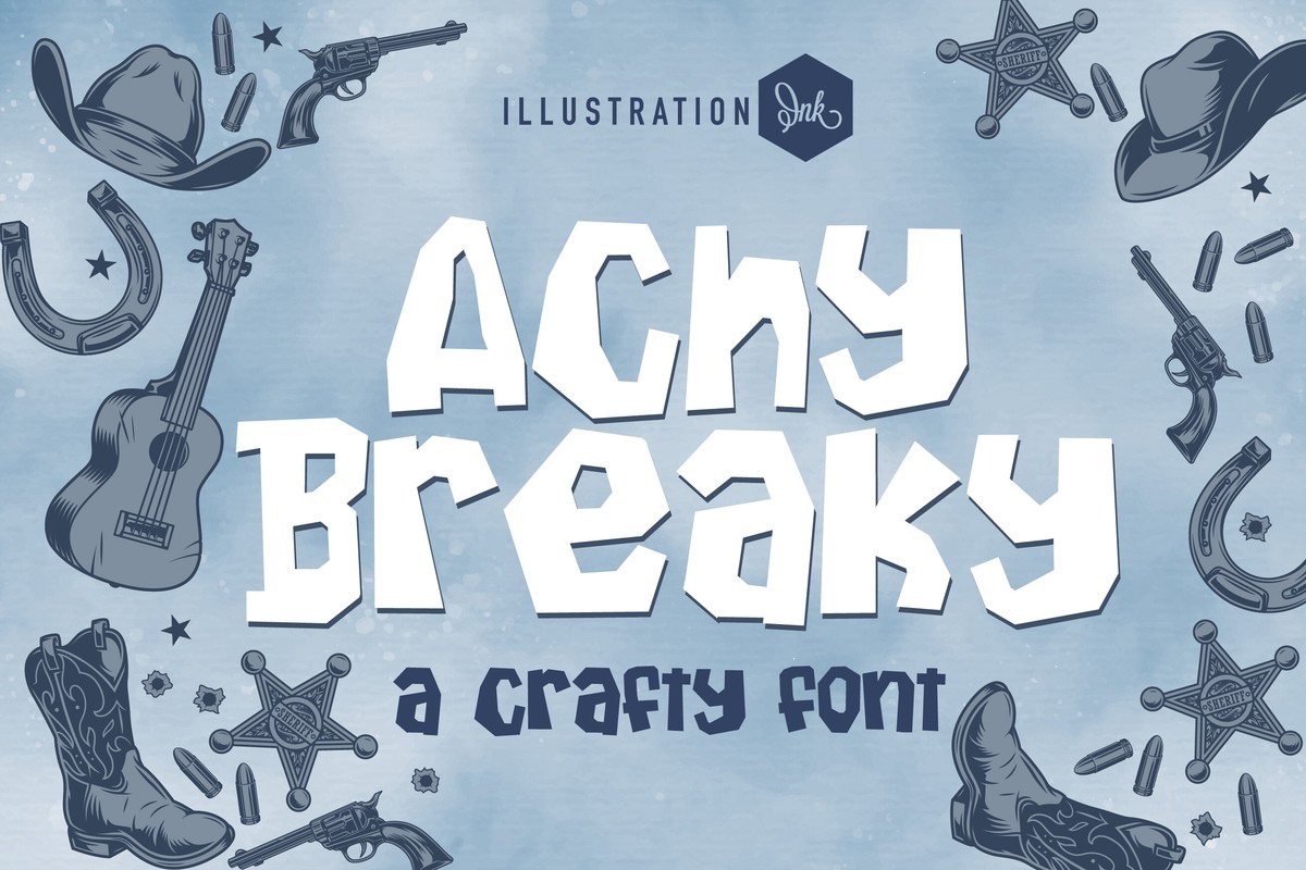 폰트 ZP Achy Breaky