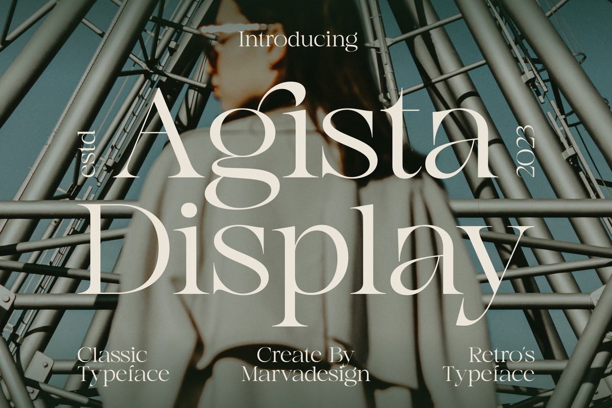 폰트 Agista Display