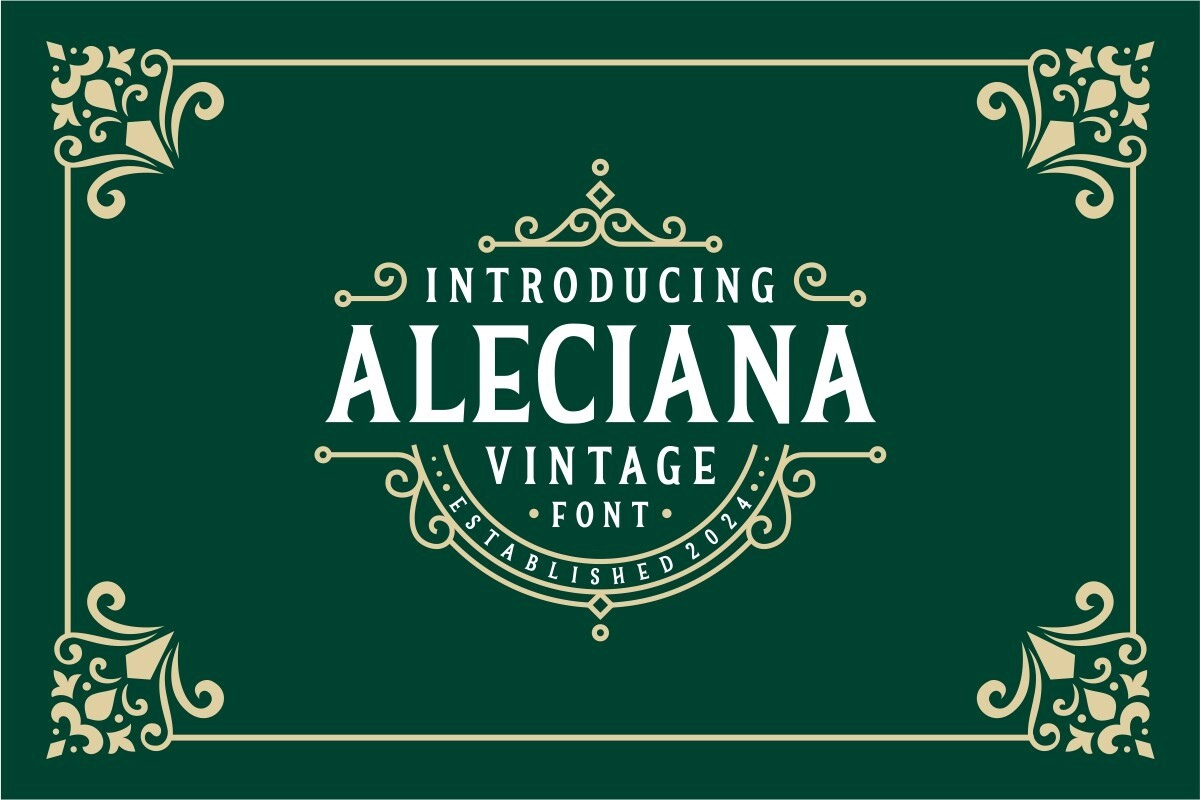 폰트 Aleciana