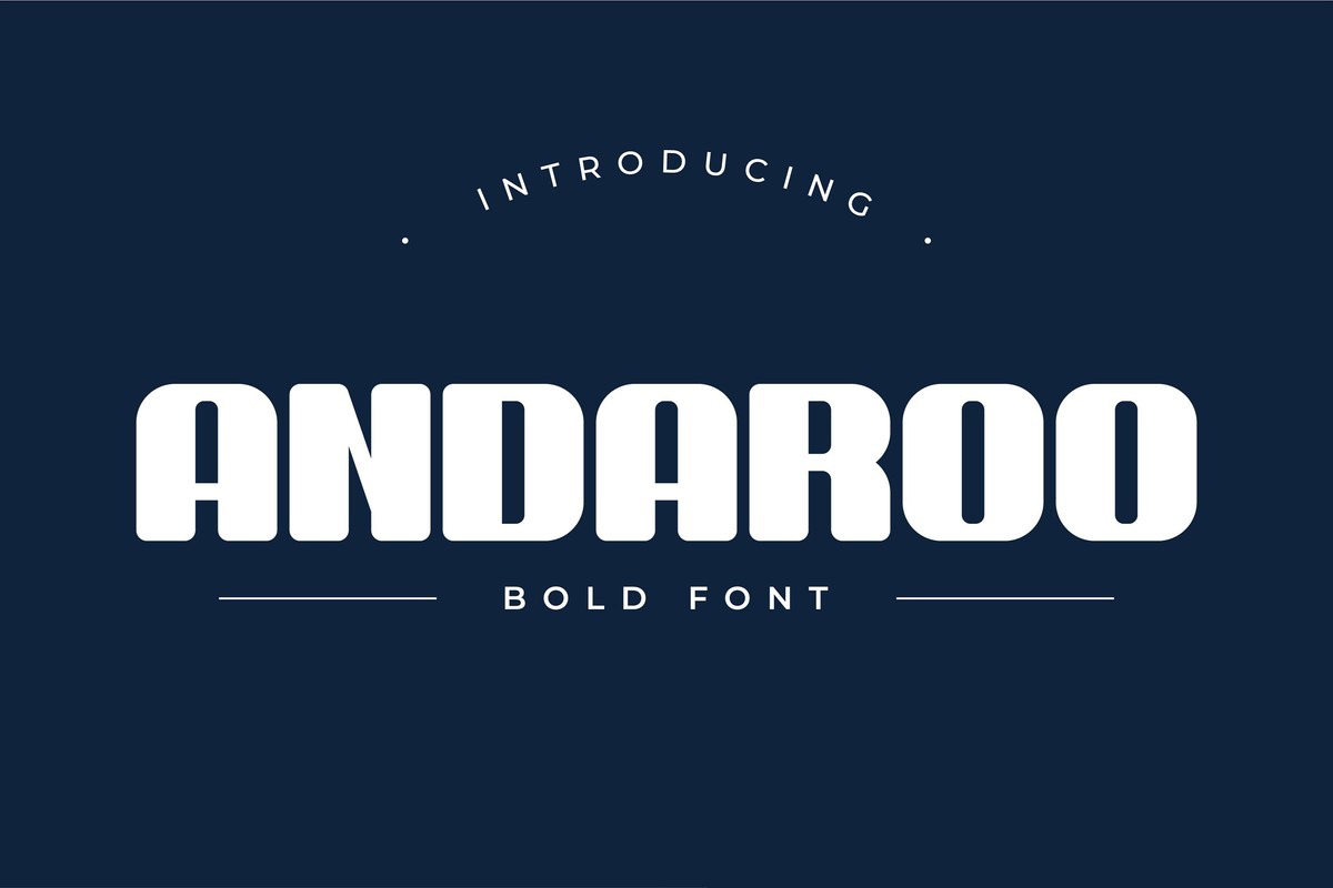폰트 Andaroo Bold