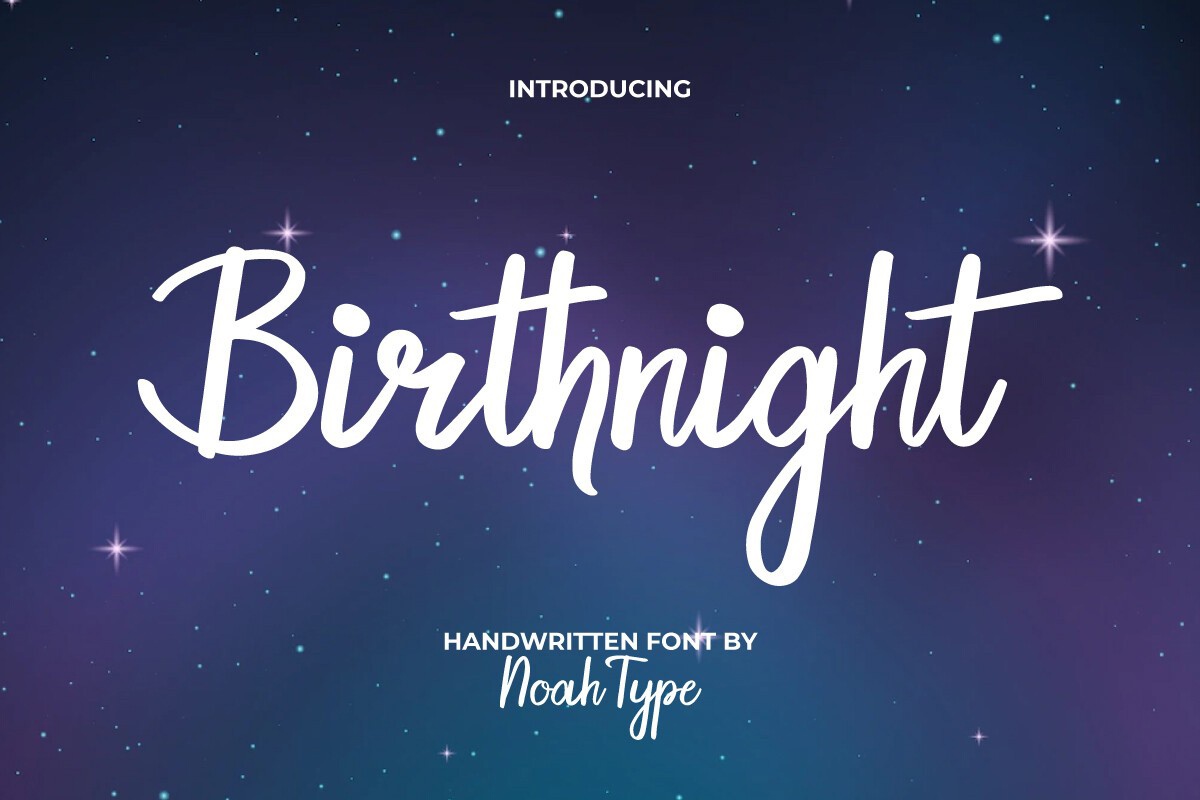 폰트 Birthnight