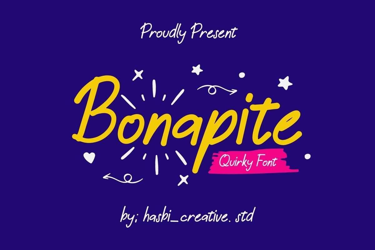 폰트 Bonapite
