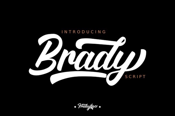 폰트 Brady