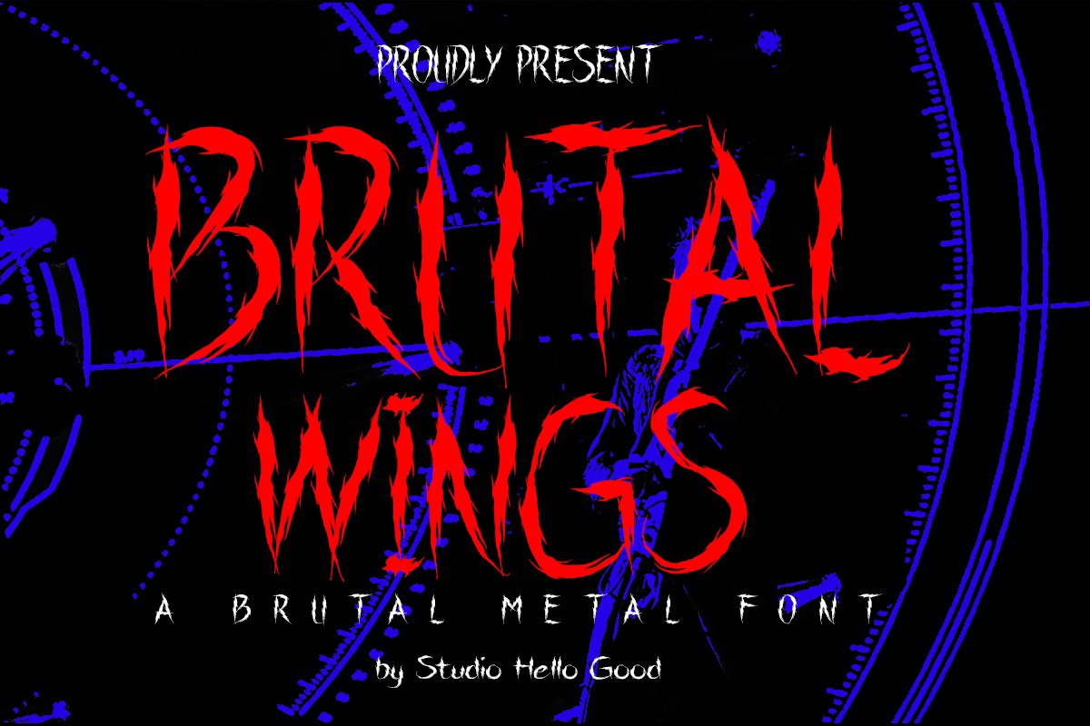 폰트 Brutal Wings