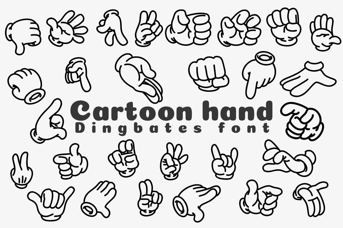 폰트 Cartoon Hand