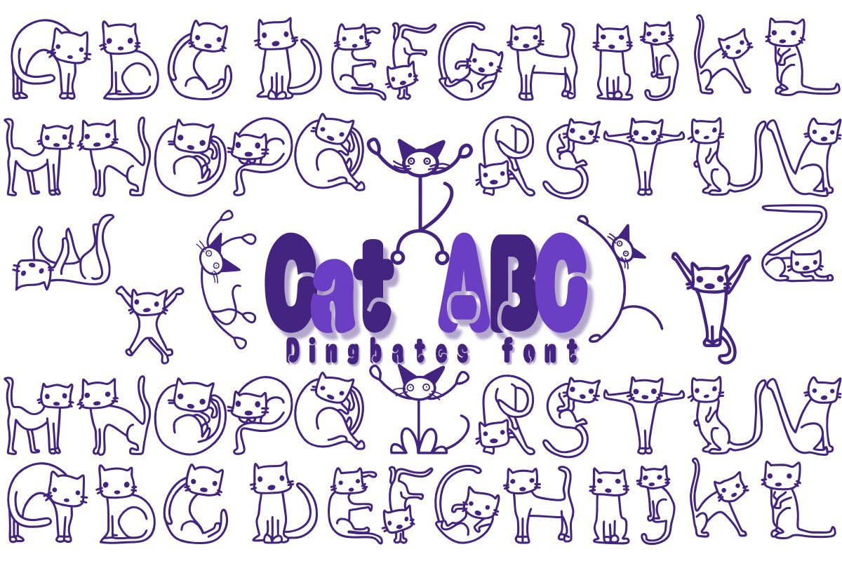 폰트 Cat ABC