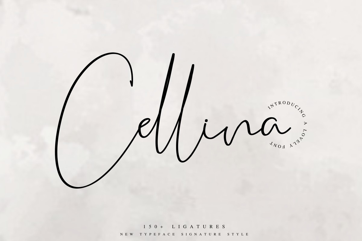 폰트 Cellina