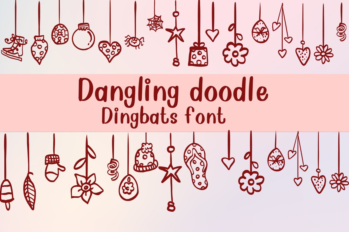 폰트 Dangling Doodle