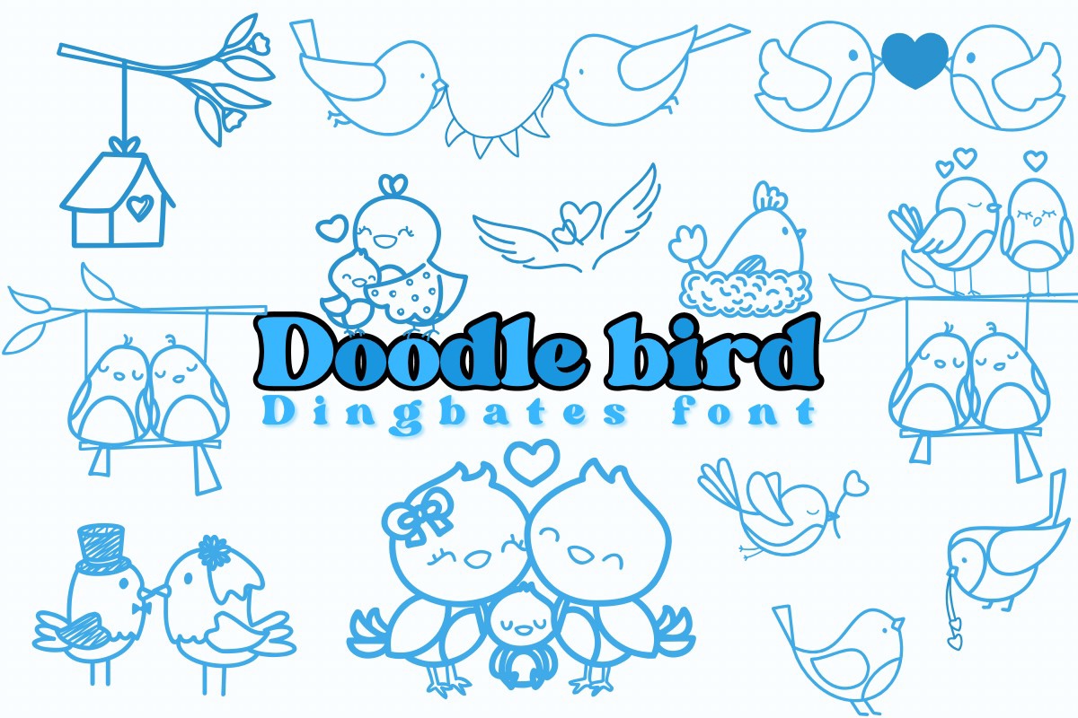 폰트 Doodle Bird
