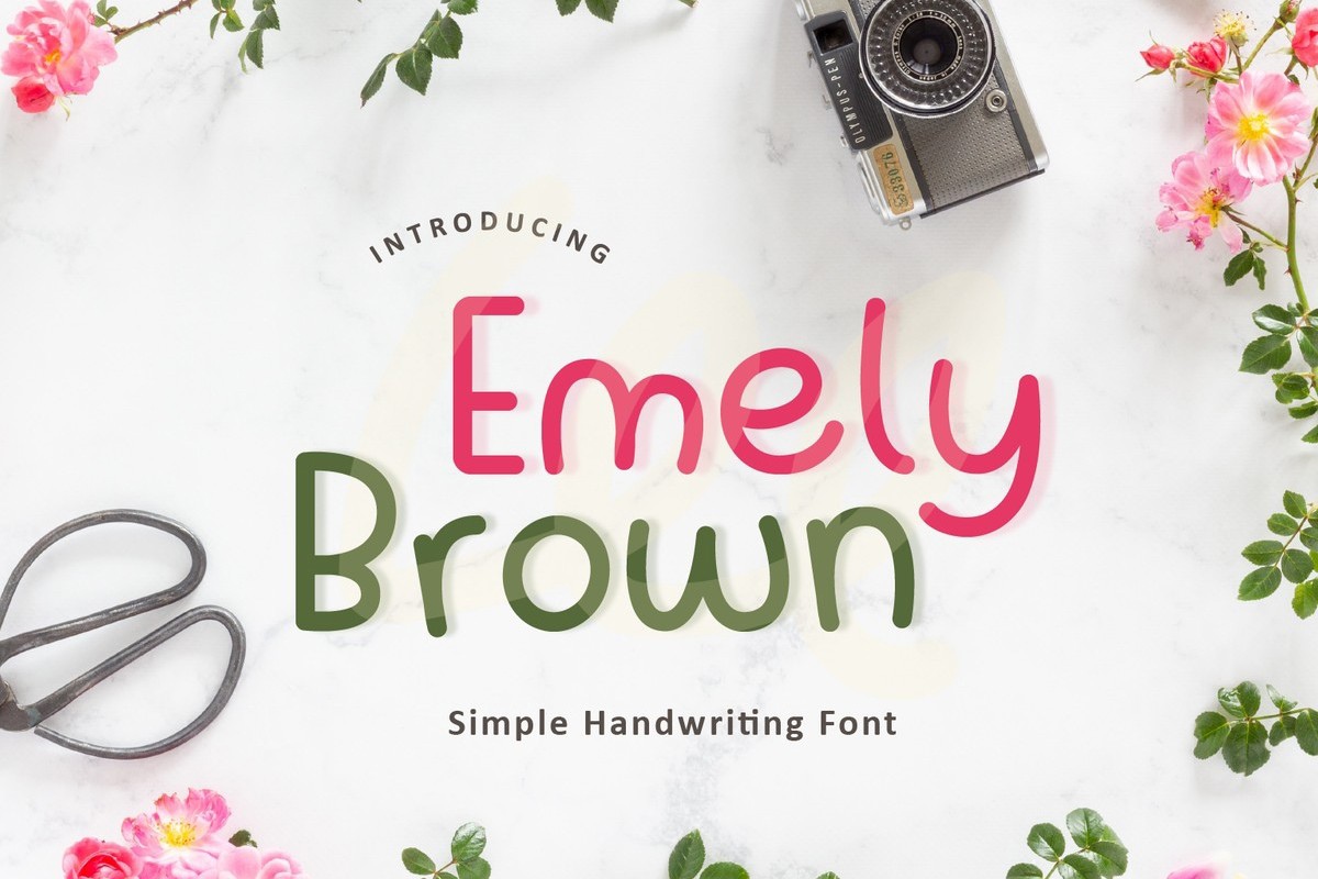 폰트 Emely Brown