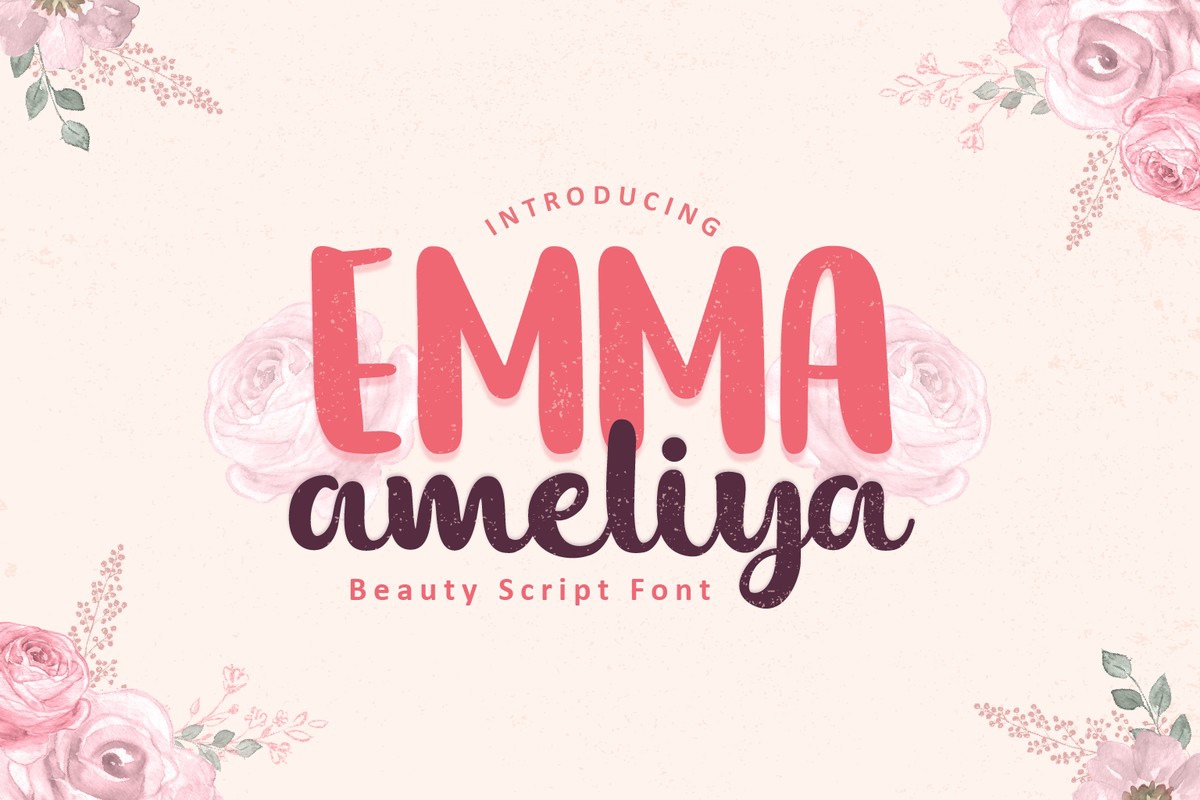 폰트 Emma Ameliya