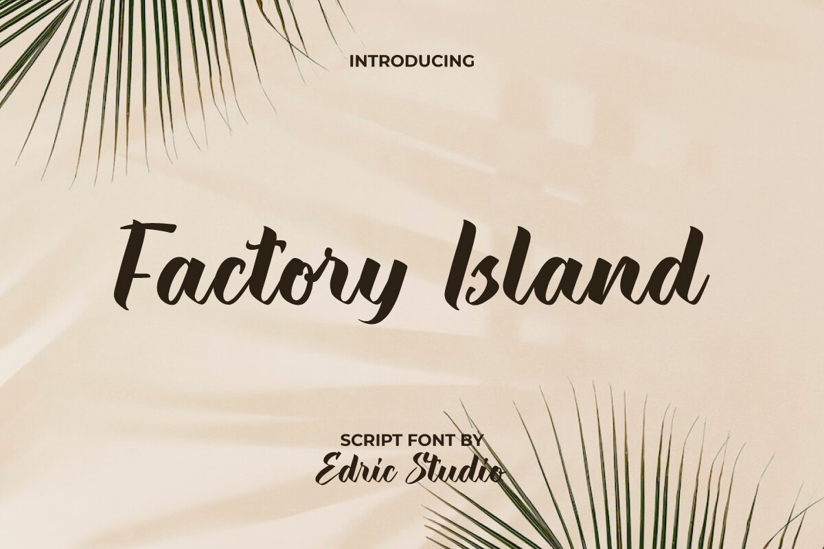 폰트 Factory Island