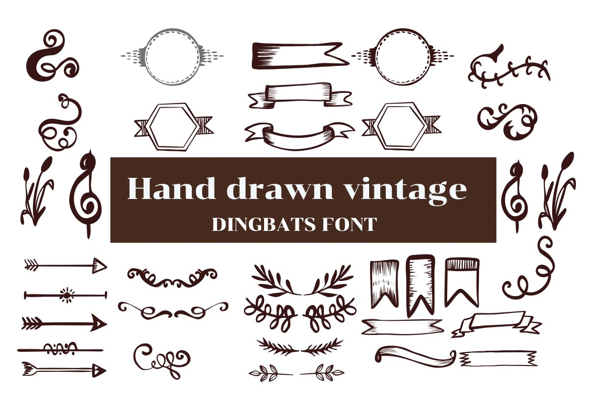 폰트 Hand Drawn Vintage